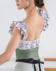 Leotard『Royal Princess(white × khaki)』