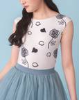 Leotard No Sleeve『Rose(white)』