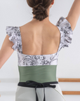 Leotard『Royal Princess(white × khaki)』