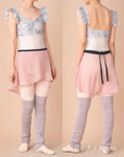 Wrap Skirt Short(off white,light gray,pink,black)