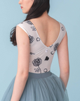 Leotard No Sleeve『Rose(white)』
