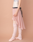 Wrap Skirt Long(off white,light gray,pink,black,navy)