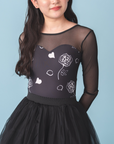 Leotard Long Sleeve『Rose(black)』