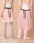 Wrap Skirt Long(off white,light gray,pink,black,navy)