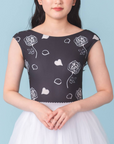Leotard No Sleeve『Rose(black )』