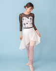【人気アイテム】Leotard Long Sleeve『Rose(white)』