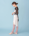 【人気アイテム】Leotard Long Sleeve『Rose(white)』
