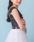 Leotard No Sleeve『Rose(black )』