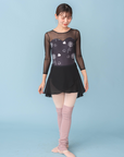 【人気アイテム】Leotard Long Sleeve『Rose（black）』